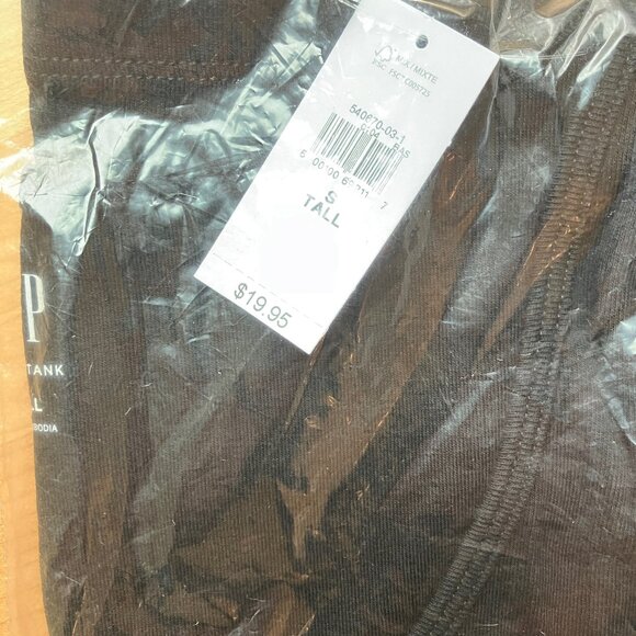 NWT Gap Modern Tank Top Black Womens size Small Tall - Picture 8 of 9